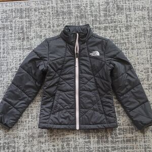 The North Face Kids Charcoal Puffer Jacket